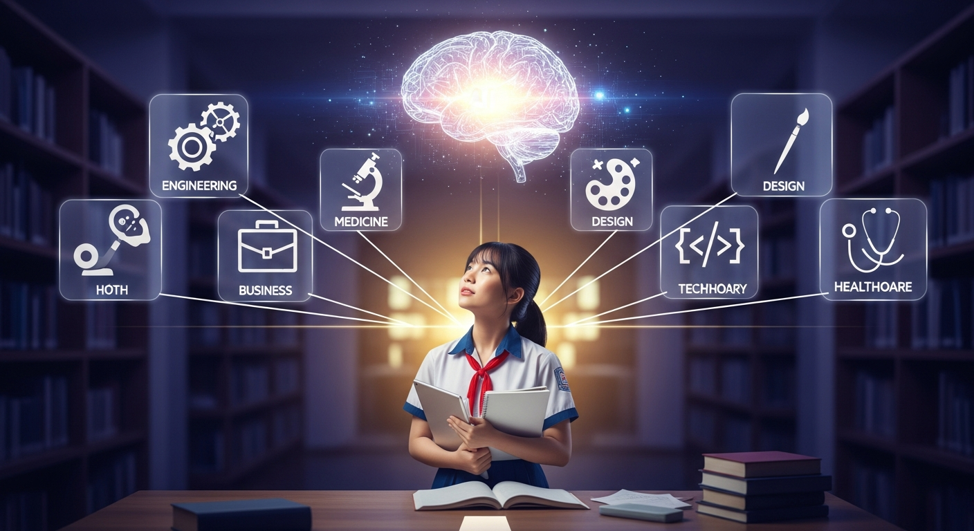 AI Hướng Nghiệp Cho Học Sinh Lớp 12